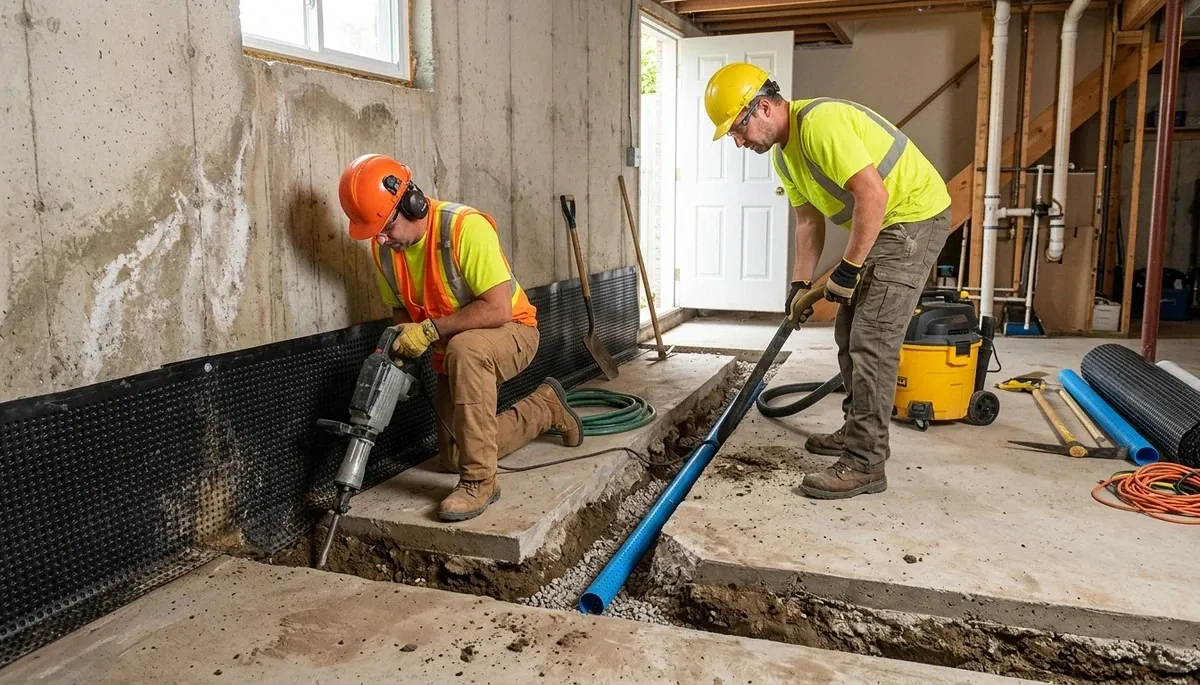 Olathe, KS basement waterproofing for water damage prevention and foundation protection