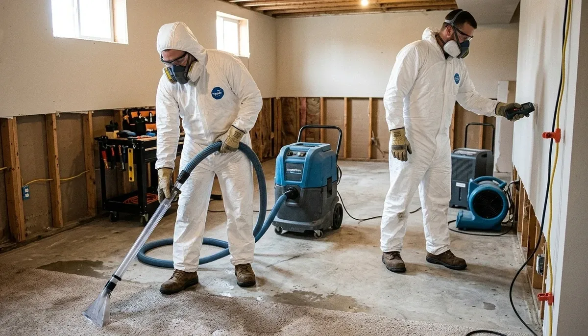 Olathe, KS water damage restoration team responding to a flooded home emergency