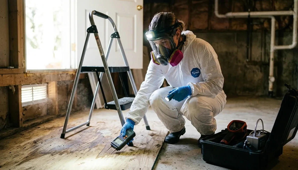 Mold inspection in Olathe, KS for hidden water damage in homes
