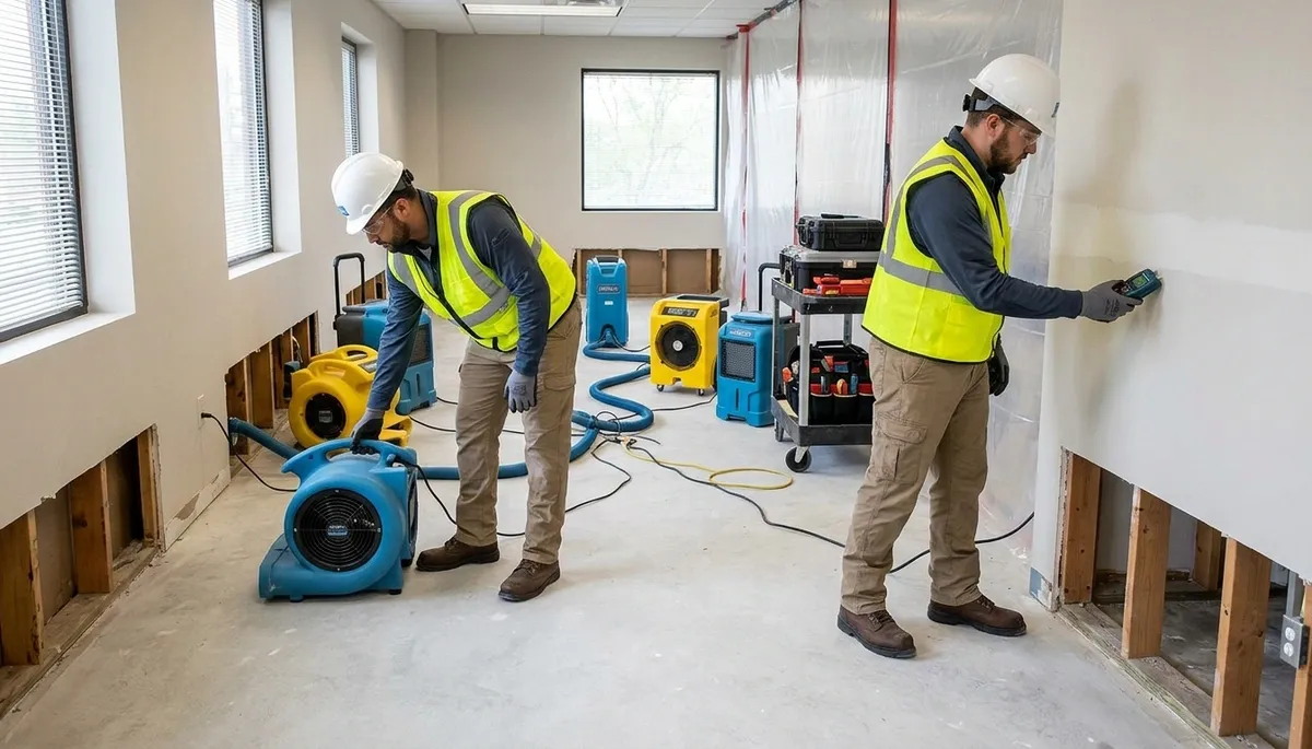 Structural drying for water damage in Olathe, KS home by waterdamageolatheks.com