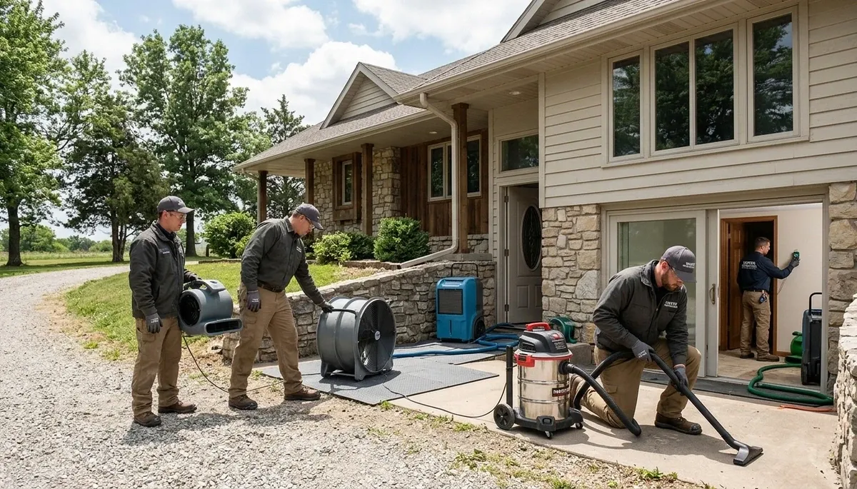 Water damage restoration service in Olathe, KS for homes and businesses