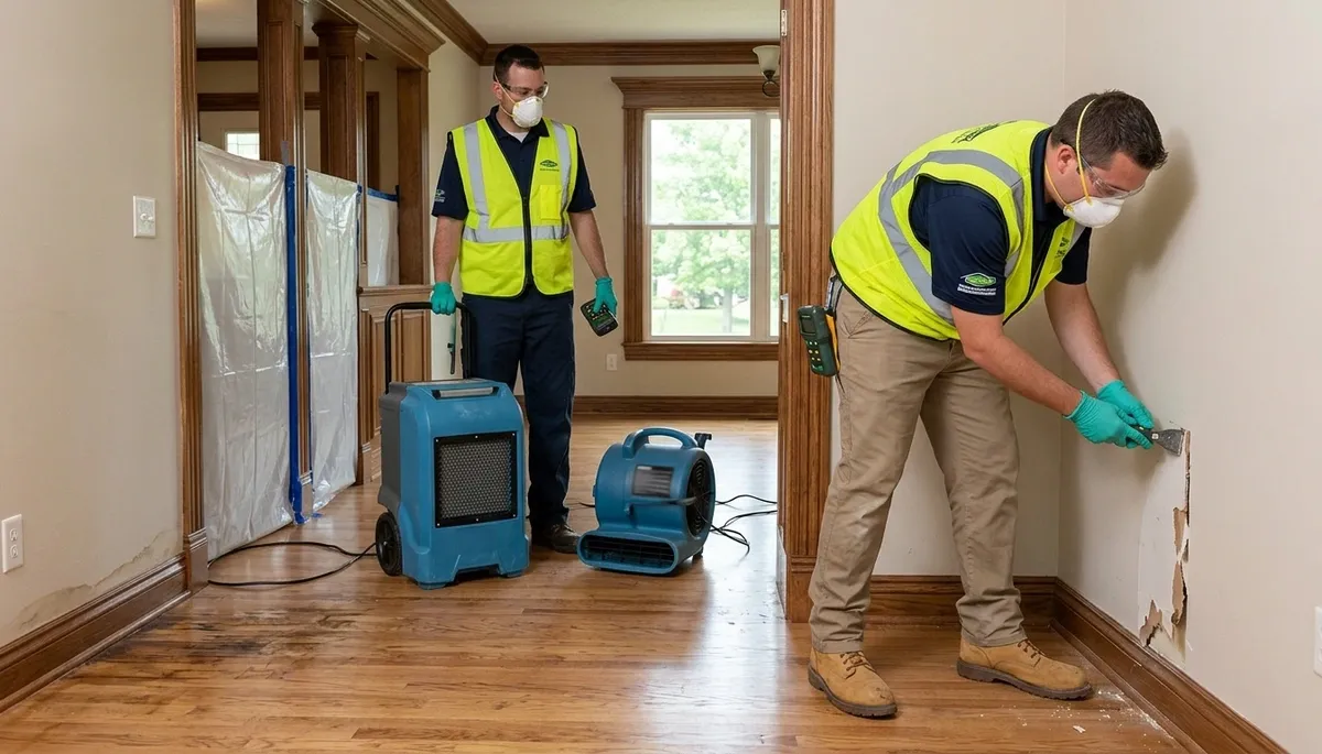 Water damage restoration team serving Olathe, KS for residential and commercial cleanup