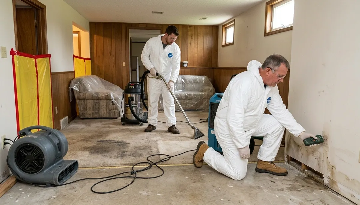 Water damage restoration team serving Olathe, KS, for fast water cleanup and repairs