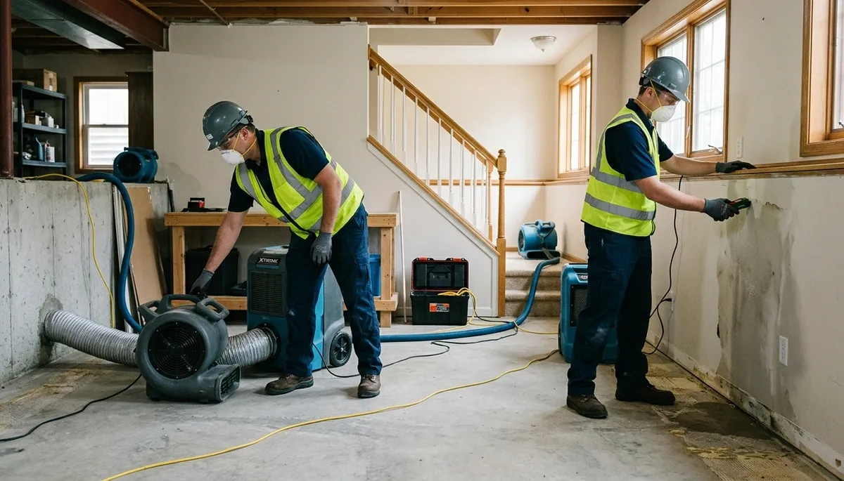 Water damage restoration team serving Olathe, KS for fast cleanup and repair