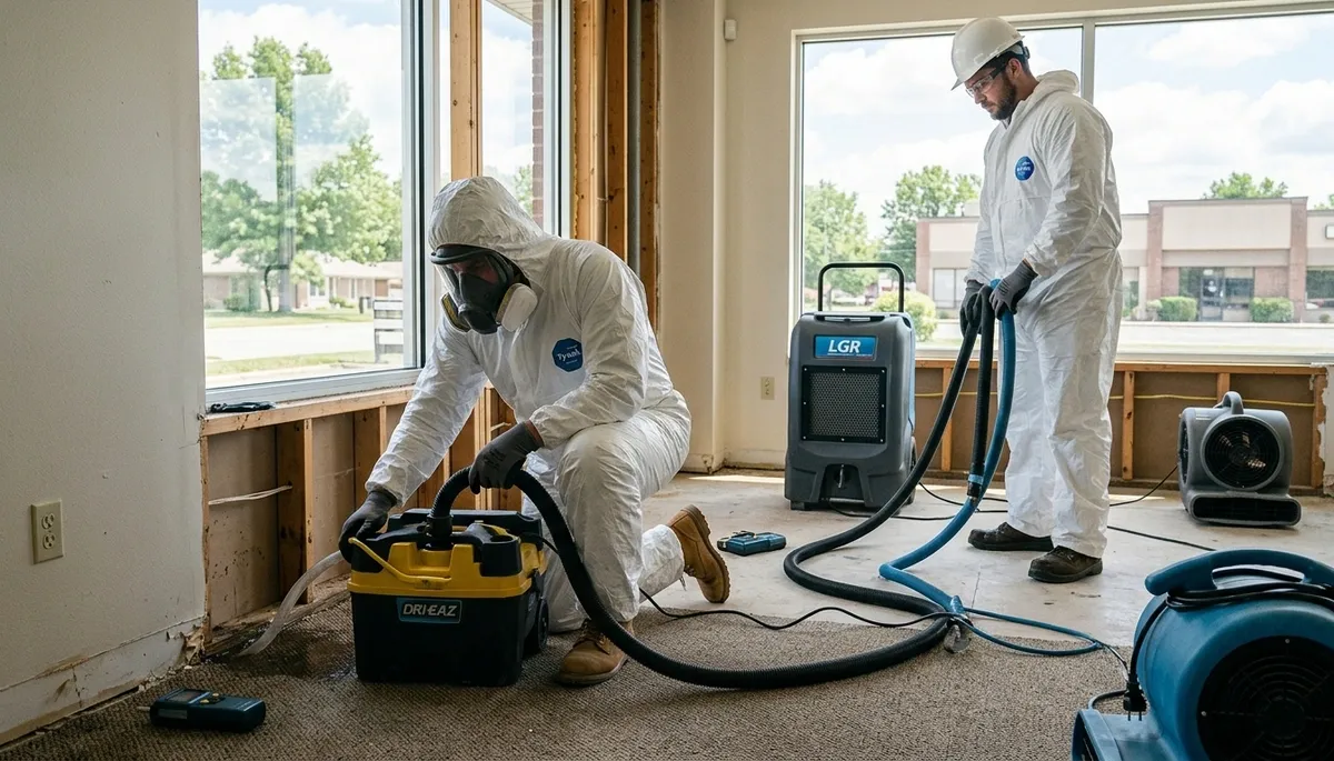 Water damage restoration team serving Olathe, KS for emergency cleanup and repairs