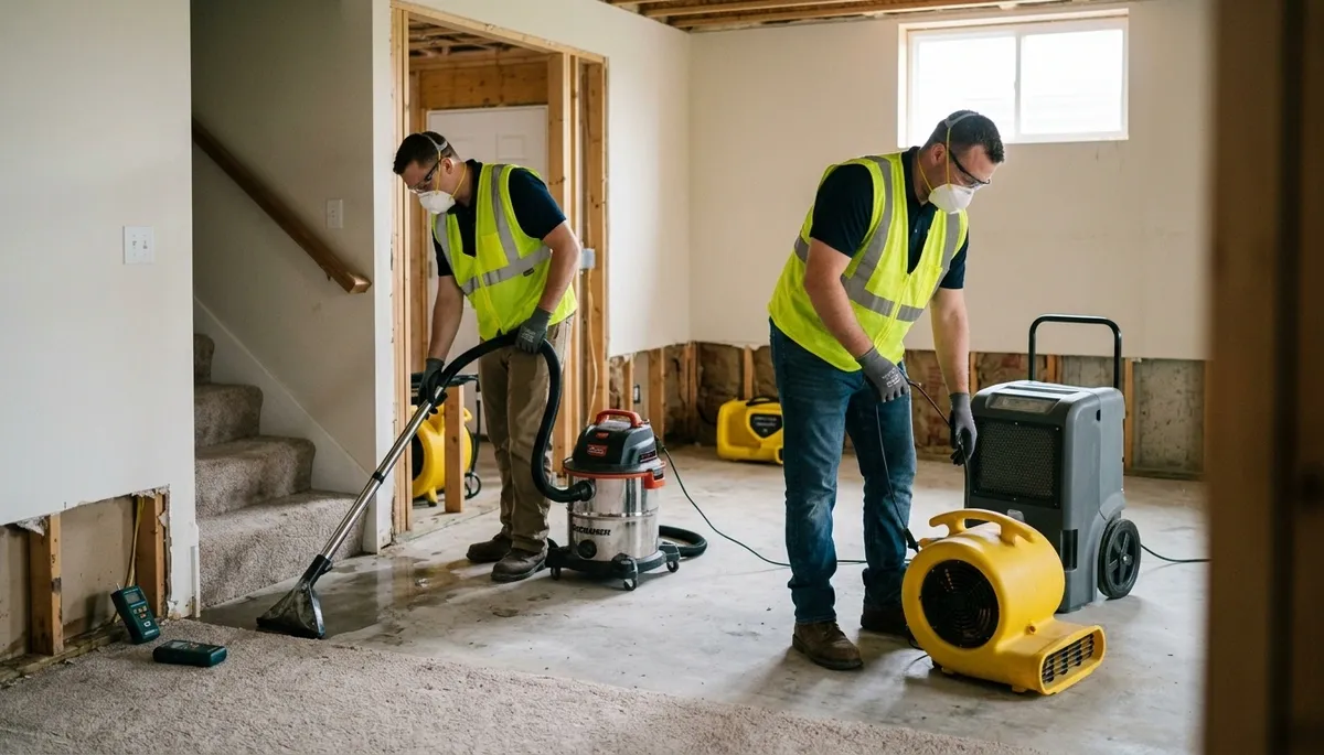 Water damage restoration team serving Olathe, KS for fast emergency cleanup and repairs
