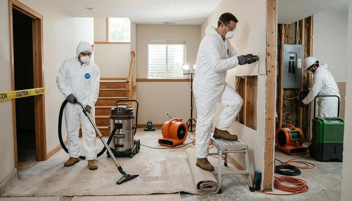 Water damage restoration team serving Olathe, KS for fast cleanup and repair