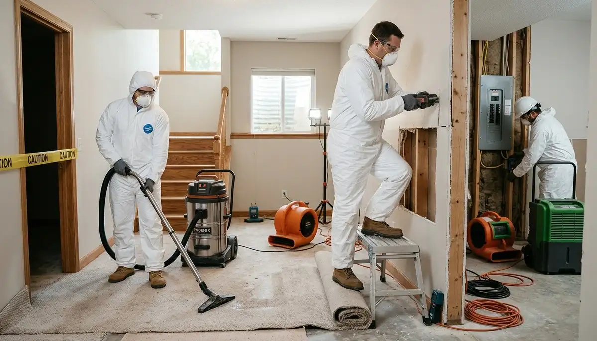 Water damage restoration team serving Olathe, KS for fast cleanup and repair