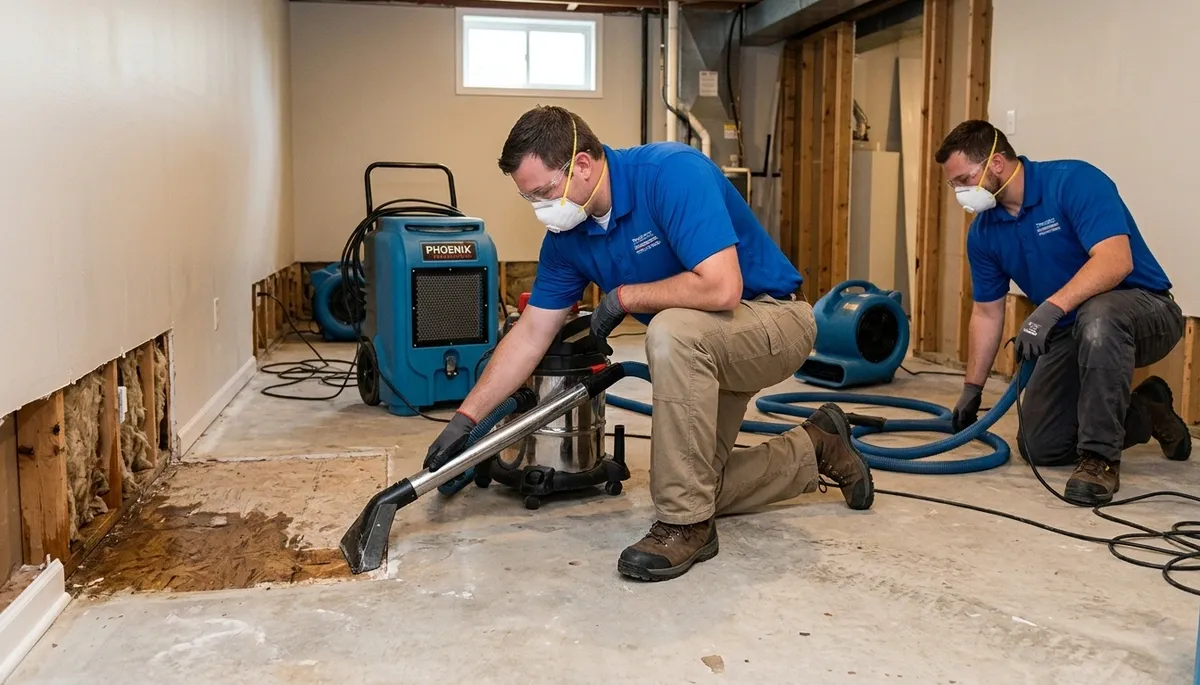 Water damage restoration team serving Olathe, KS for emergency cleanup and repairs